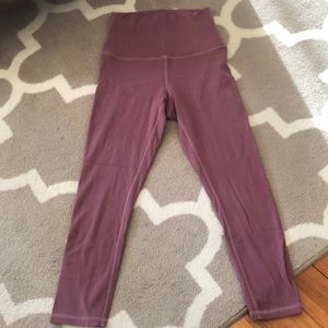 PranaVida rose brown 3/4 length leggings -Size M. Super stretchy